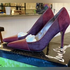stiletto heels in Desiree, Brit Burgundy